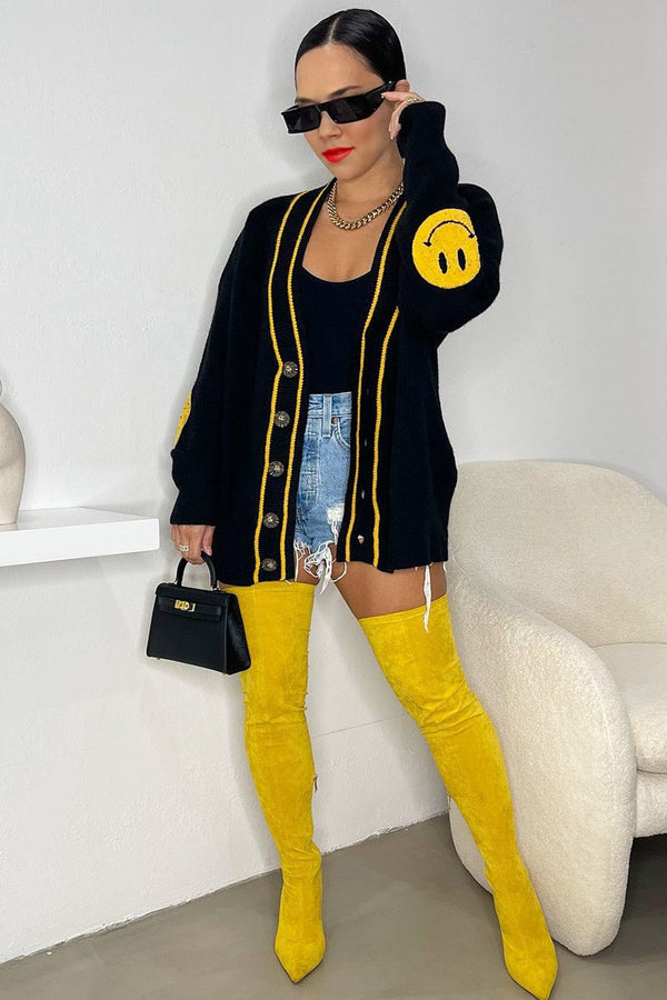 CI647 Smiley Cardigan Jacket