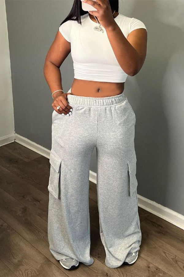 PI802 Maxi Wide Leg Sweatpants