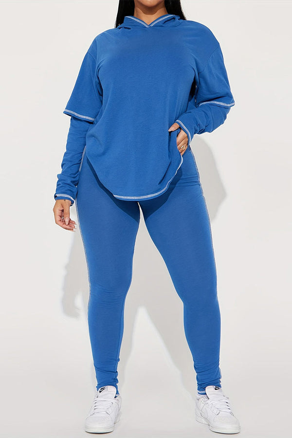 UJ0398 Hoodie and Tights Jogger Set