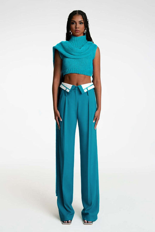 PJ0407 Wide Leg Slack Pants