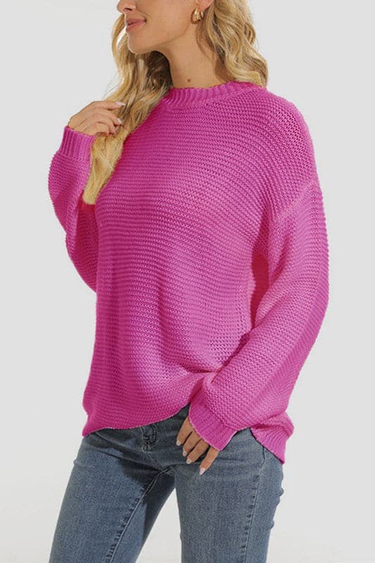 WY914 Crew Neck Knitted Sweater